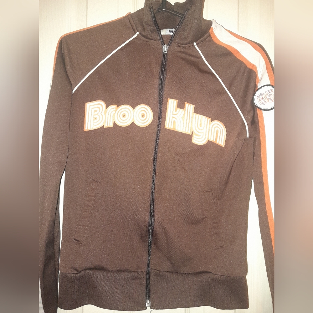 Retro zip up Brooklyn jacket
